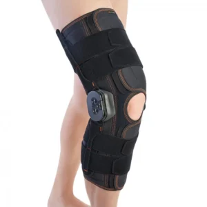 joelheira em lycra com rótula aberta e barras flexiveis laterais (cópia)