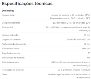 Cadeira De Rodas Breezy Premium Com Extração de Roda Rápida cadeira de posicionamento vario plus (cópia)